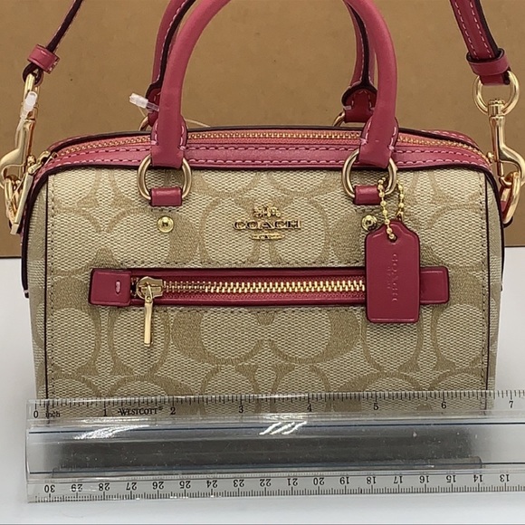 Coach C9947 Mini Rowan Crossbody
In Signature Canvas In Gold/Light
Khaki Rouge - Picture 16 of 16